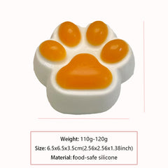 110g Orange Cat Paw Squishy Toy