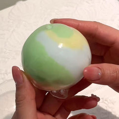 Tri Color Crispy Skin Handmade Ball Squishy Toy