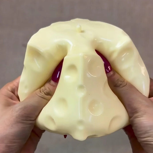 Slow Rise Cheese Squishy: Squeeze It, It Won’t Bounce Back Instantly!