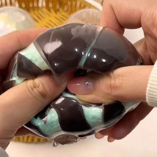 Handmade Chocolate Crack Squishy Ball: Crunchy & Satisfying to Squeeze
