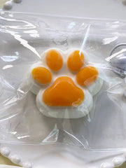 110g オレンジ 猫の肉球 スクイッシートイ
