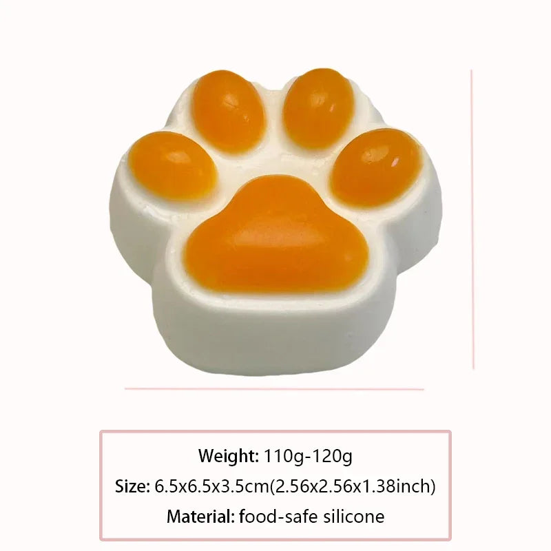 110g オレンジ 猫の肉球 スクイッシートイ